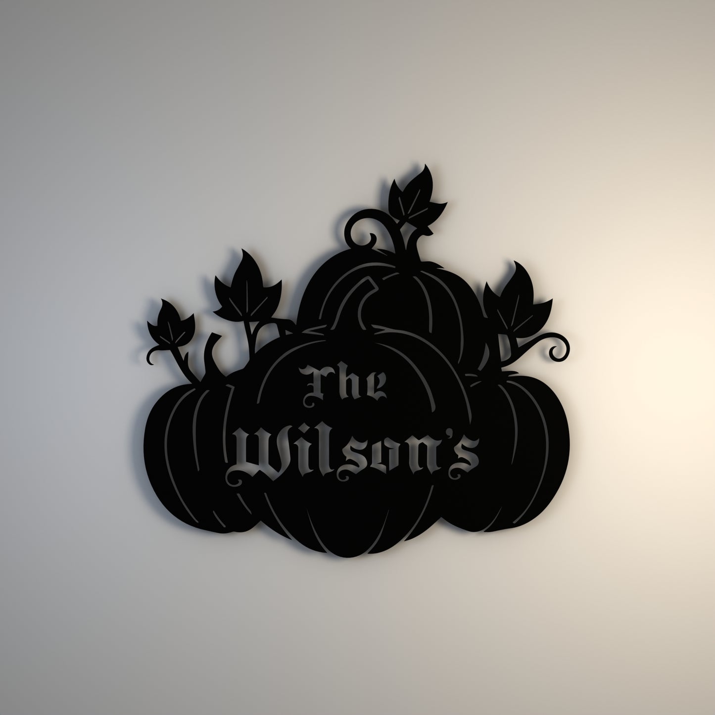 Personalized Pumpkin Door Hanger