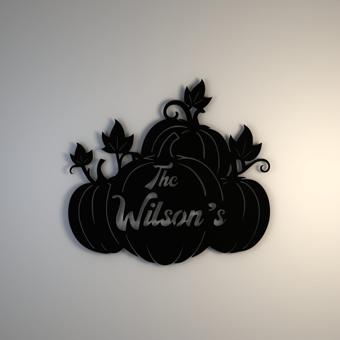 Personalized Pumpkin Door Hanger