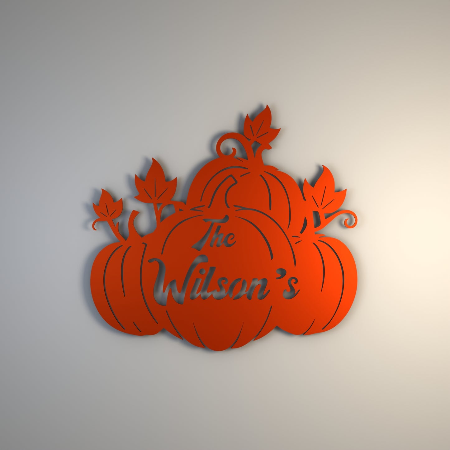 Personalized Pumpkin Door Hanger