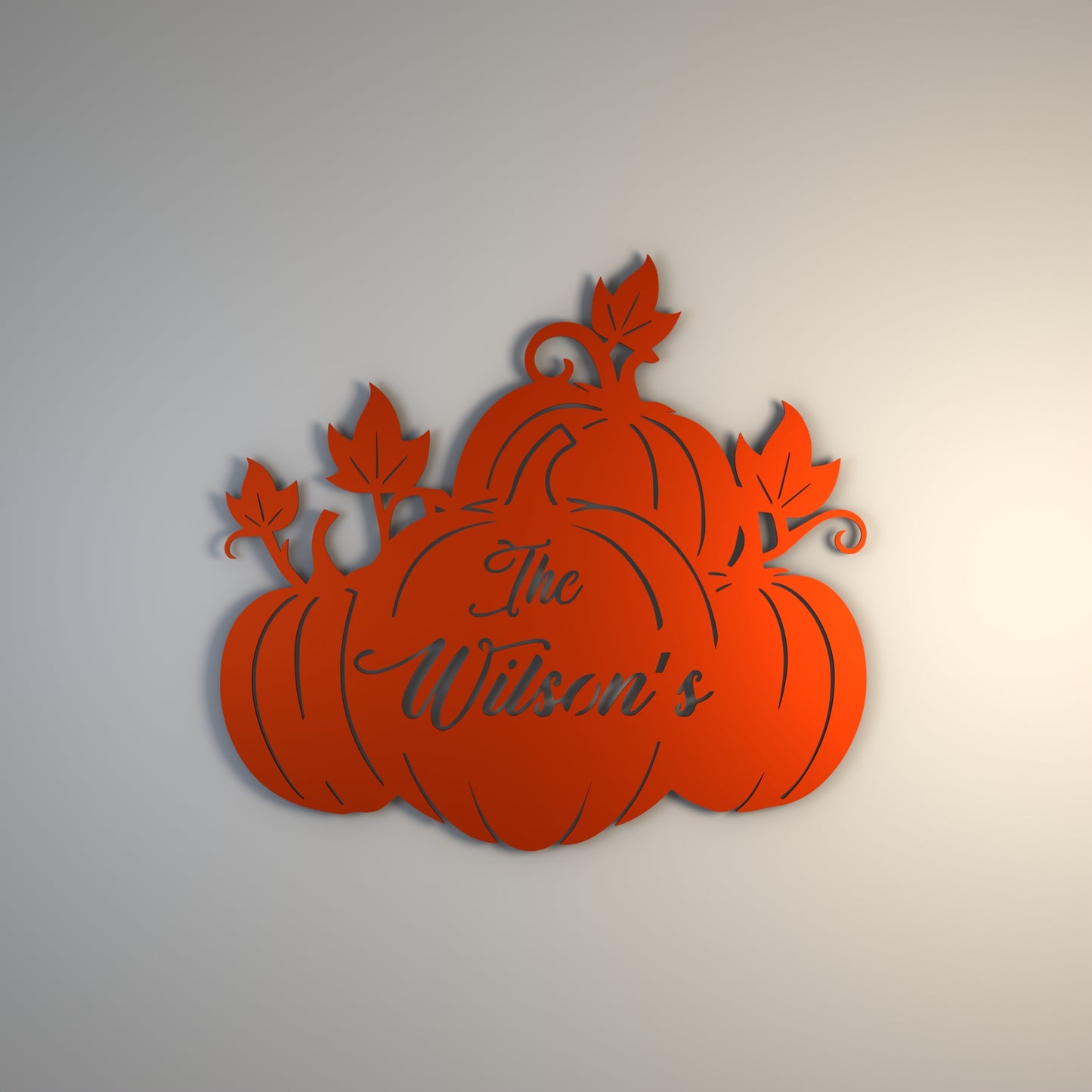 Personalized Pumpkin Door Hanger